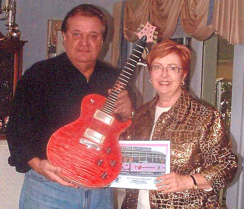Local Woman Winner of “The Pink Lady” Guitar Raffle