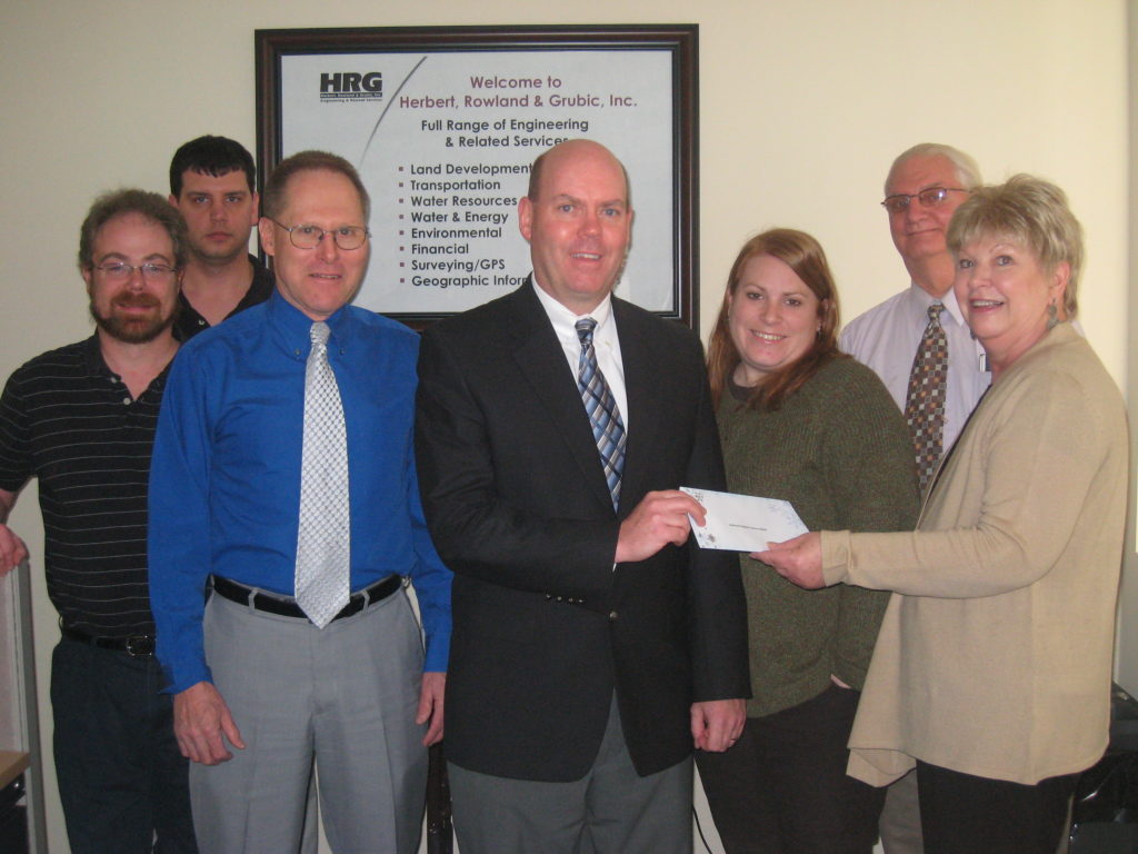 Employees of Herbert, Rowland & Grubic, Inc. Make Contribution to the Northeast Regional Cancer Institute