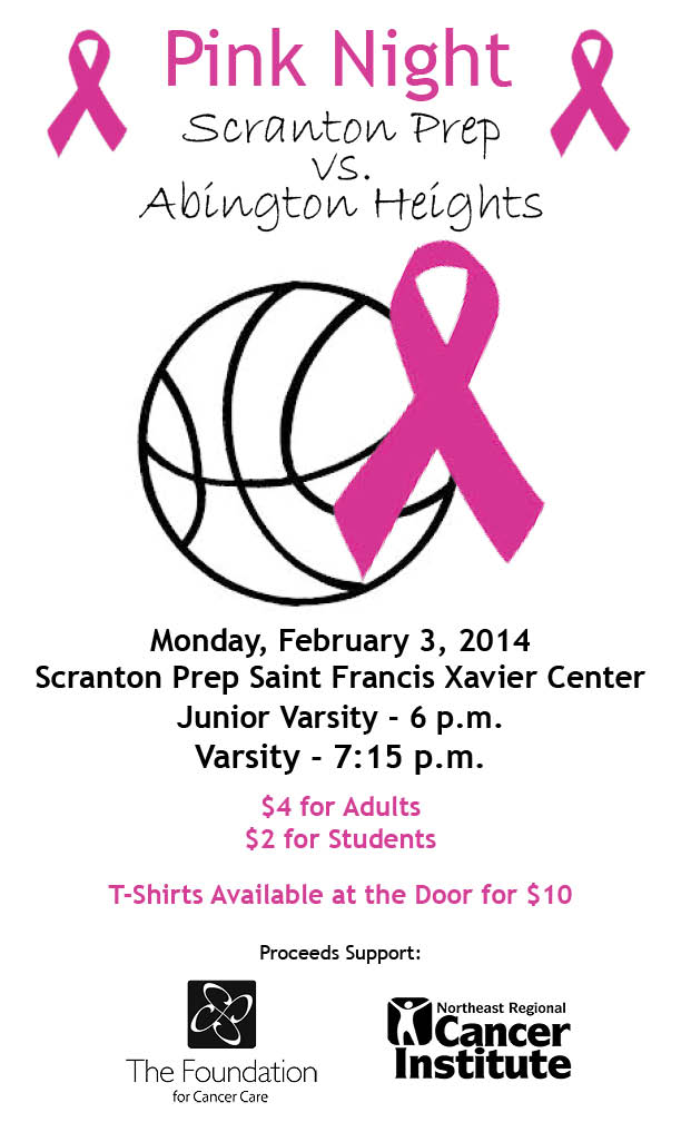 Pink basketball poster