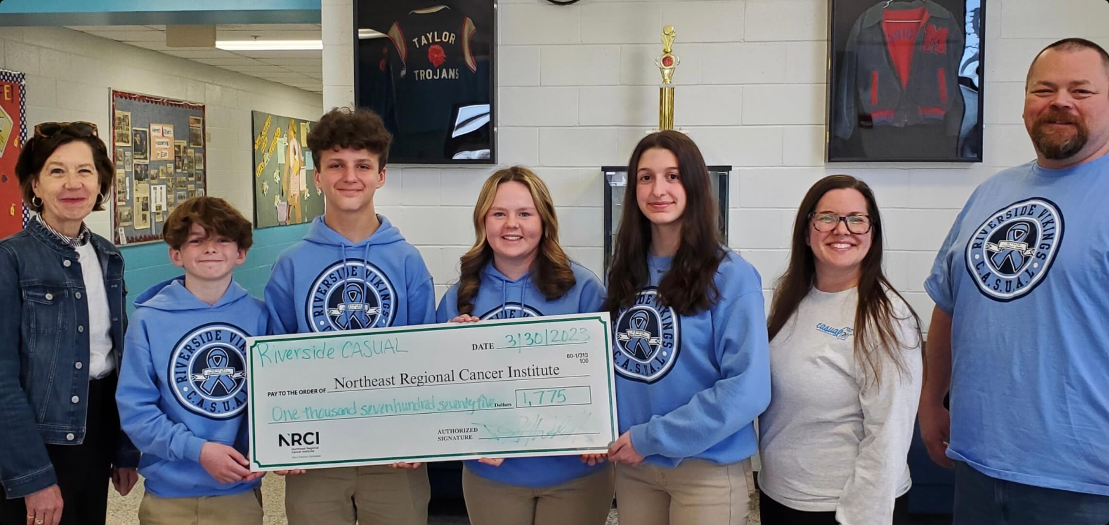 Riverside School District Raises 1,775 for Northeast Regional Cancer