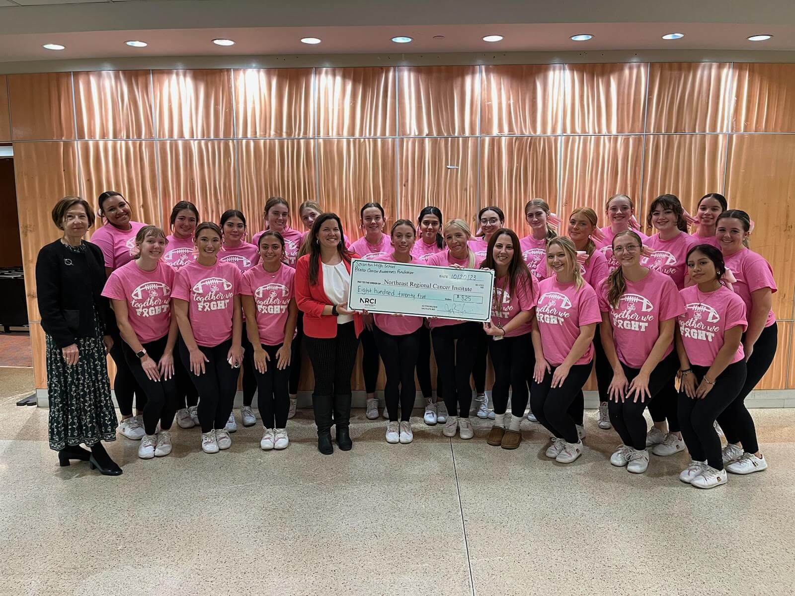 Scranton High School Varsity Football Cheerleaders Raise 825 to